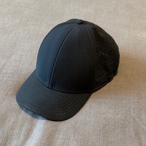 Black Perforated Men's Cap
